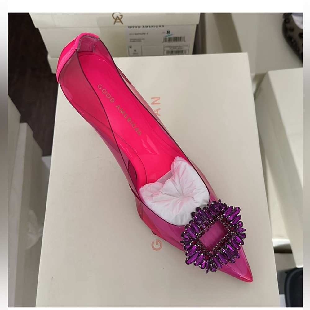 NEW CINDER-F*CKING-RELLA PUMP PINK (box and Duffy bag included) - Picture 7 of 8